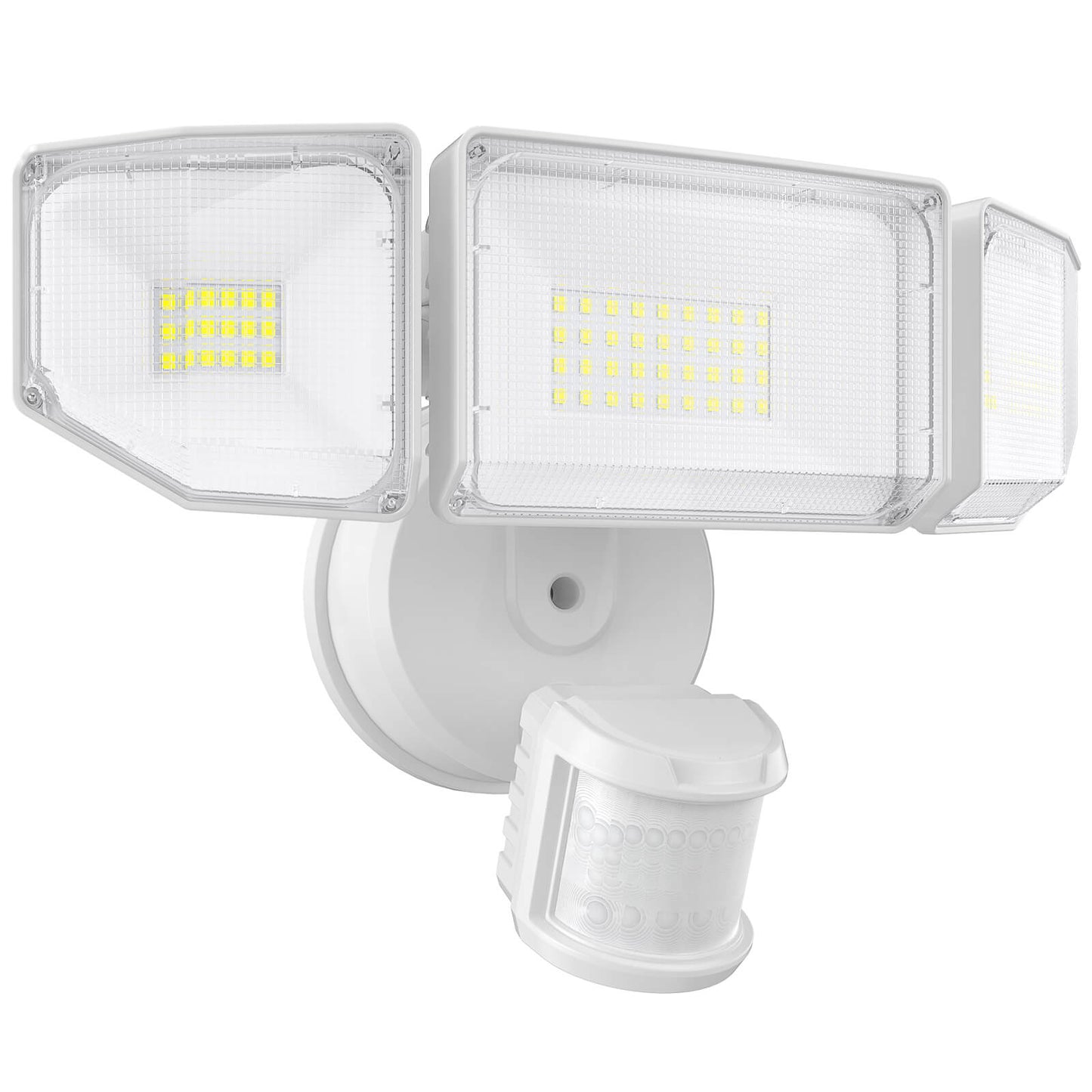 85W LED Security Lights Motion Sensor Light Outdoor, 8500LM Dusk to Dawn, IP65 Waterproof, 6500K, 3 Head Motion Detected Flood Light, Floodlight for Outside, Garage, Yard, Porch
